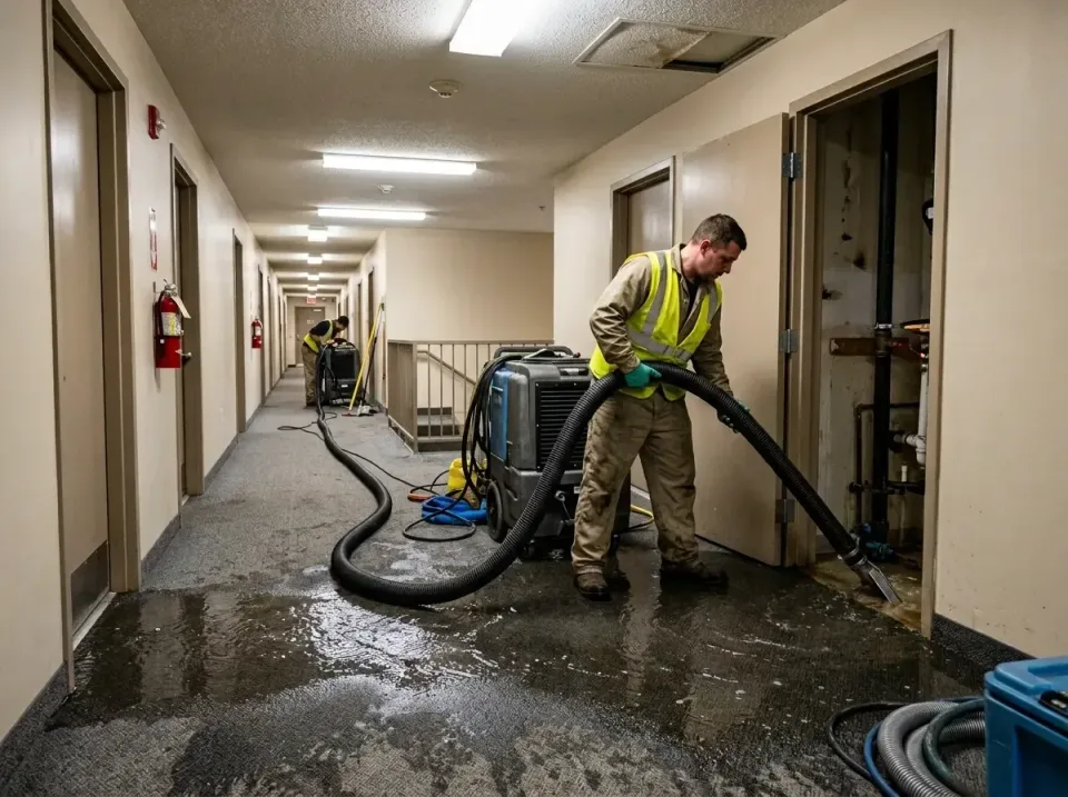 multi-unit-apartment-hallway-f-005 — frequently asked questions, Emergency Burst Pipe Water Extraction & Removal in Lincoln…